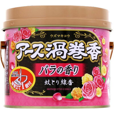 【楽天市場】アース製薬 アース渦巻香 蚊取り線香 バラの香り 缶入(30巻) | 価格比較 - 商品価格ナビ